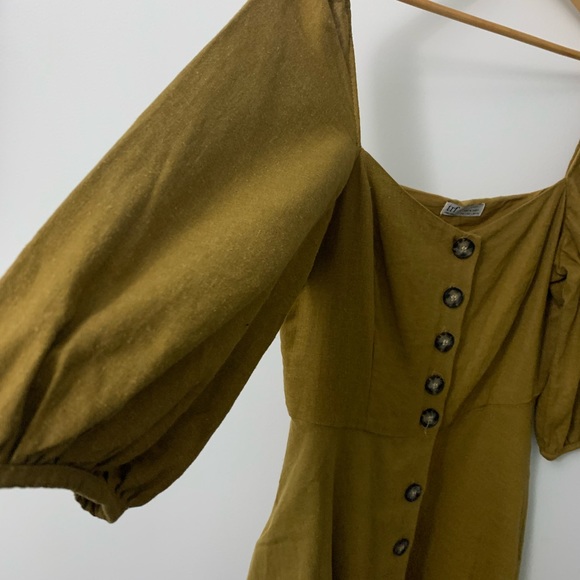 Zara Trf linen dress - Picture 2 of 5